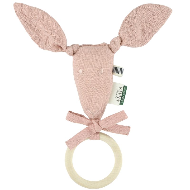 Anneau de dentition en bois kangourou Bliss Rose  Trixie